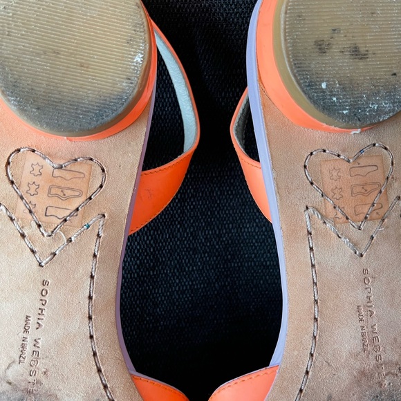 Sophia Webster Coral & Lilac Slingback shoe size 38 - Picture 4 of 6